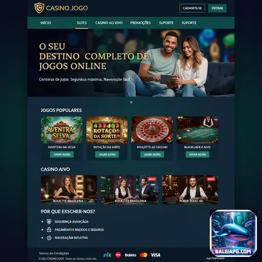 Ilustração de Descubra o acesso rápido ao cassino online baleiapg