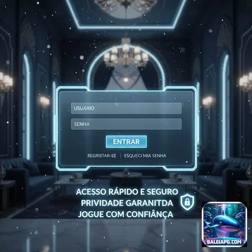 Ilustração de Acesse os serviços VIP da baleiapg com segurança máxima